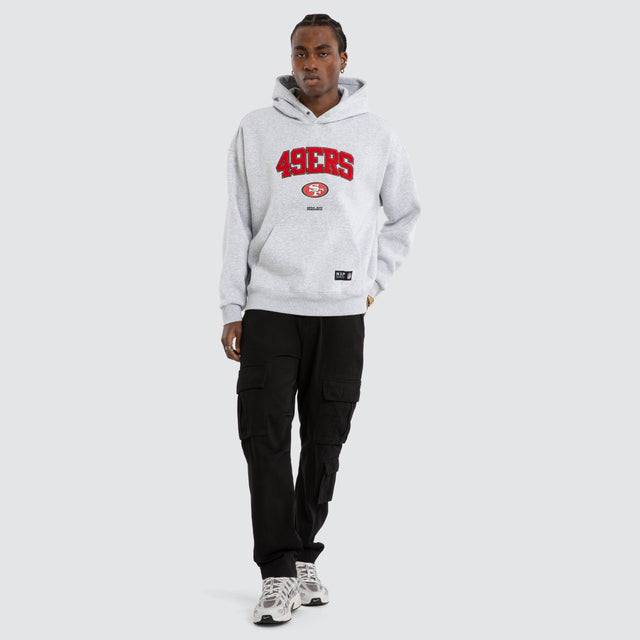 San Francisco 49ers Athletic Box Fit Hoodie Grey Marle
