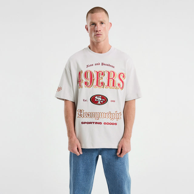 San Francisco 49ers Coach Loopback Tee Glacier Grey