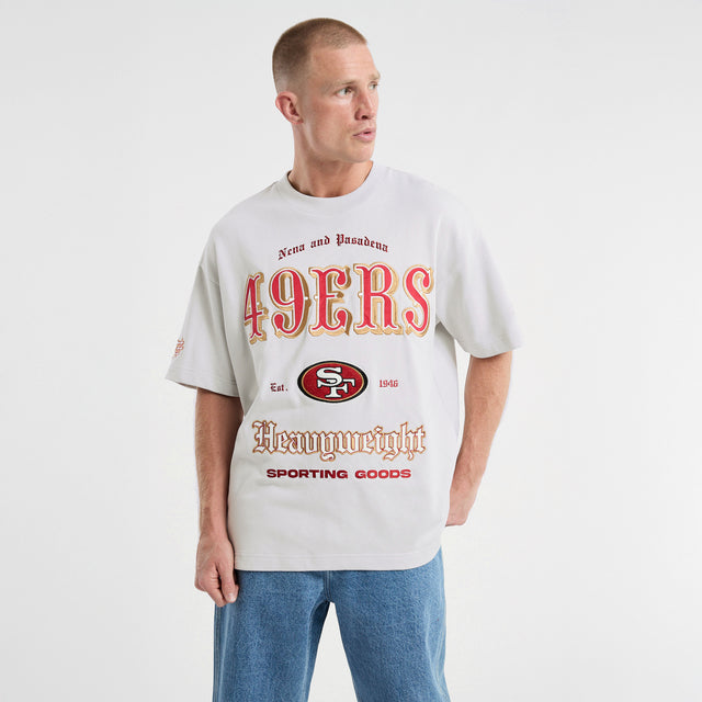 San Francisco 49ers Coach Loopback Tee Glacier Grey