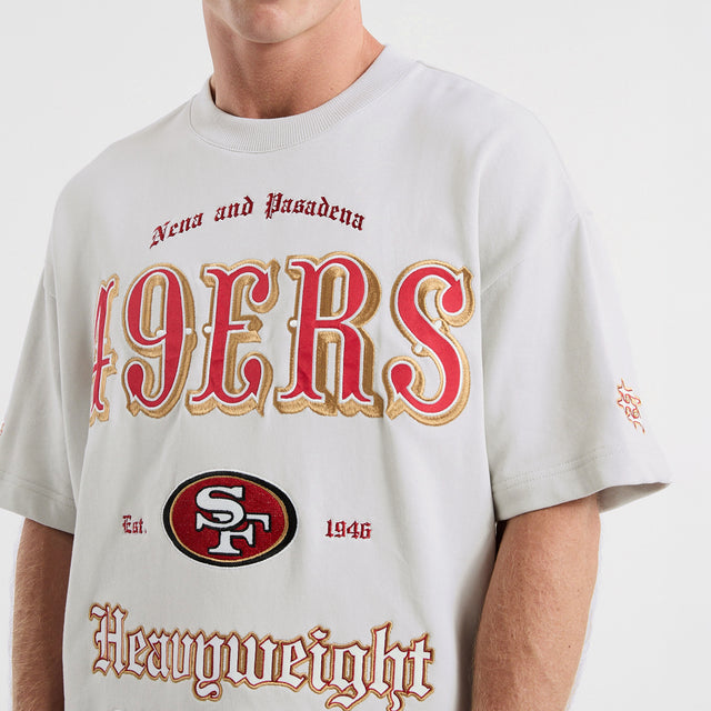 San Francisco 49ers Coach Loopback Tee Glacier Grey