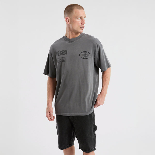 San Francisco 49ers Defence Raptor Tee Pigment Charcoal