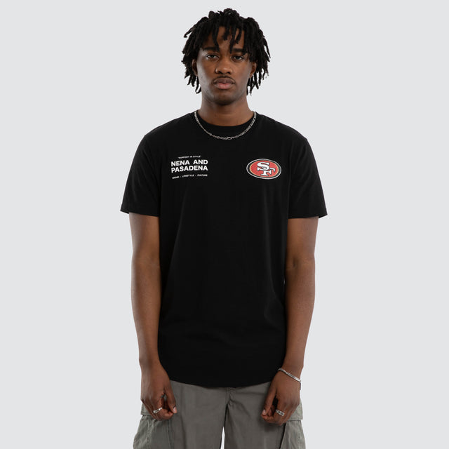 San Francisco 49ers Vertical Tee Jet Black