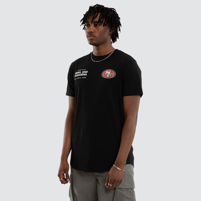 San Francisco 49ers Vertical Tee Jet Black