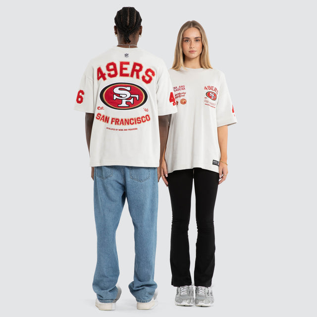 San Francisco 49ers Founded Loopback Tee Glacier Grey