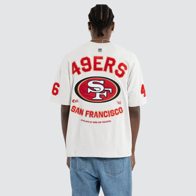 San Francisco 49ers Founded Loopback Tee Glacier Grey
