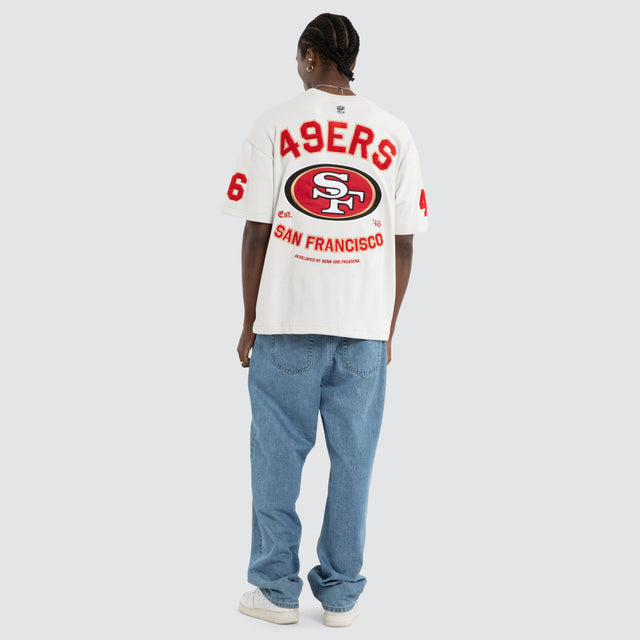 San Francisco 49ers Founded Loopback Tee Glacier Grey
