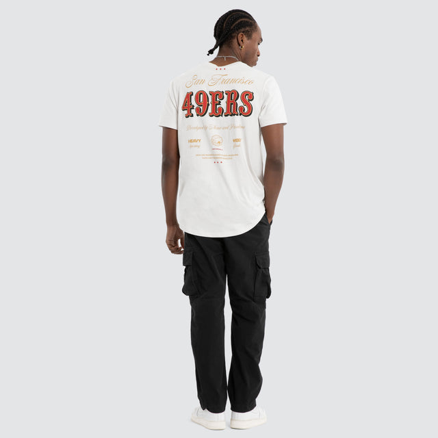 San Francisco 49ERS Script Tee Glacier Grey