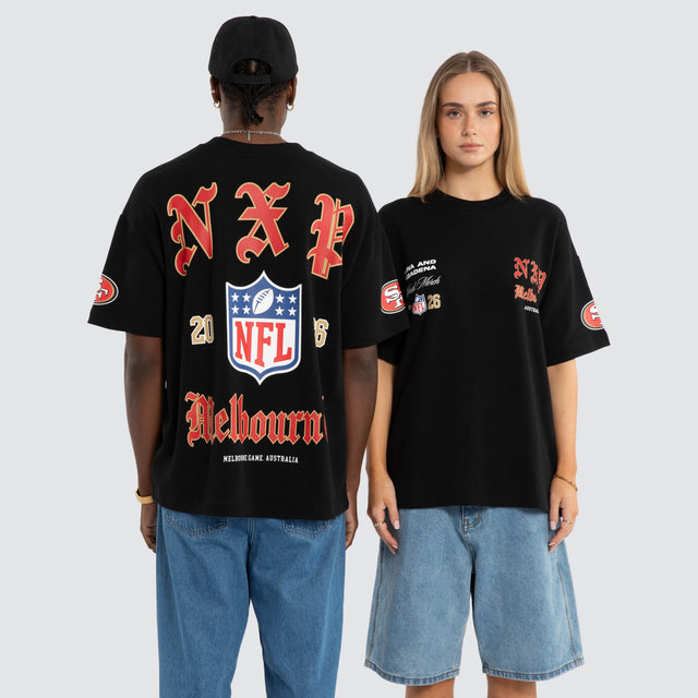 San Francisco 49ers Melbourne City Loopback Raptor Tee Jet Black