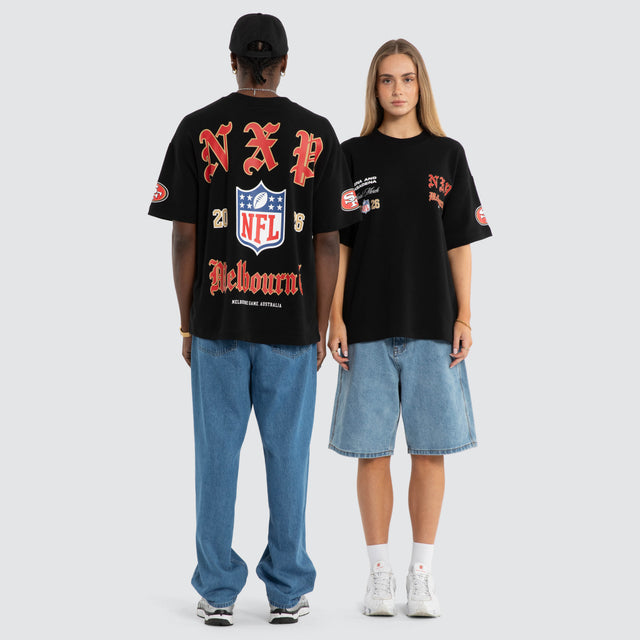 San Francisco 49ers Melbourne City Loopback Raptor Tee Jet Black