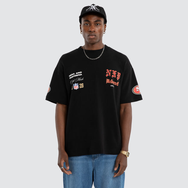 San Francisco 49ers Melbourne City Loopback Raptor Tee Jet Black