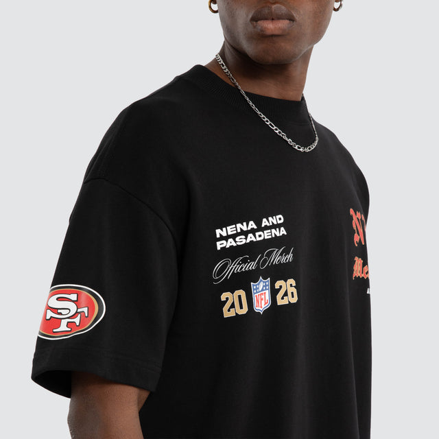 San Francisco 49ers Melbourne City Loopback Raptor Tee Jet Black