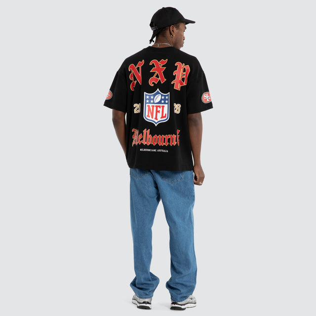 San Francisco 49ers Melbourne City Loopback Raptor Tee Jet Black