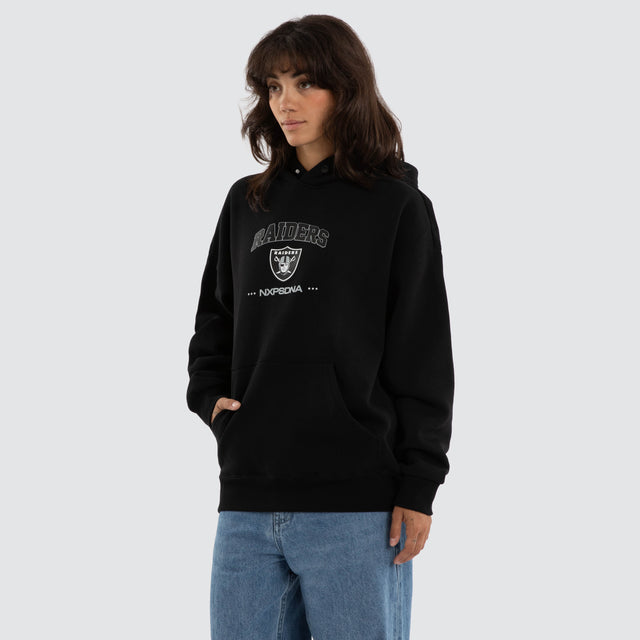 Raiders Relaxed Hoodie Jet Black