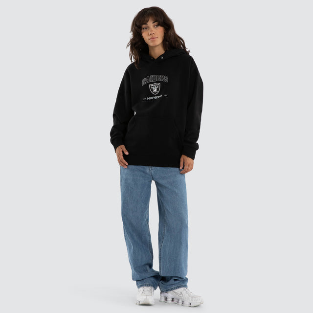 Raiders Relaxed Hoodie Jet Black