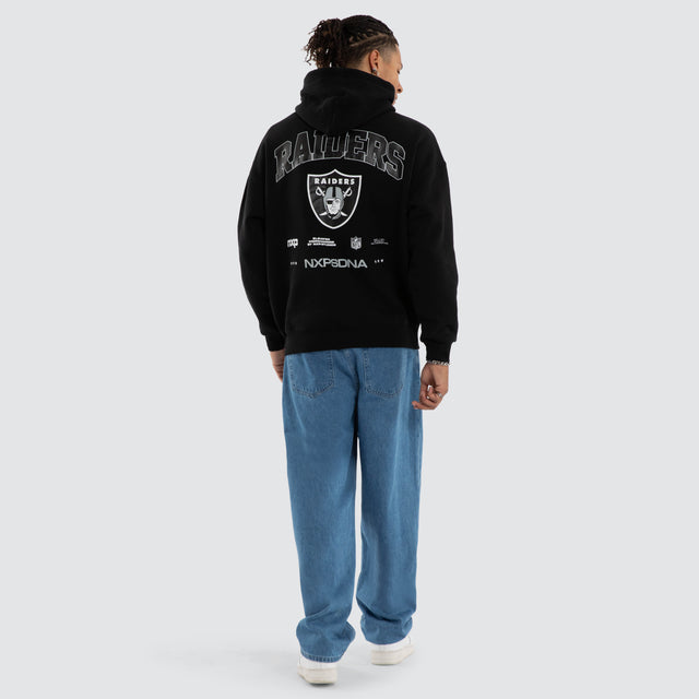 Raiders Relaxed Hoodie Jet Black