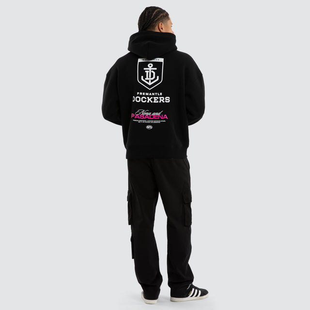 Fremantle Dockers Grand Box Fit Hoodie Jet Black