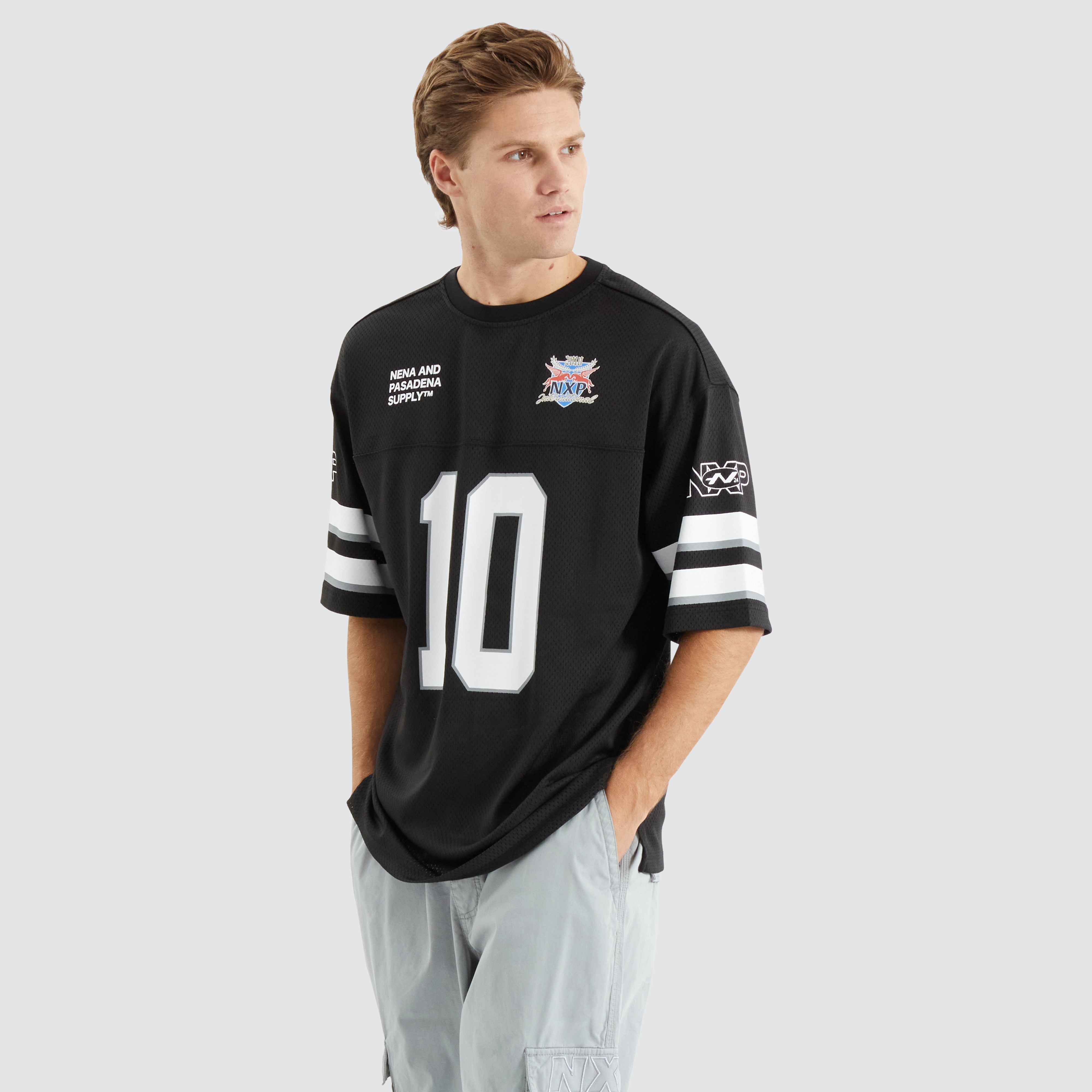 Settler Football Jersey in Jet Black | NXP