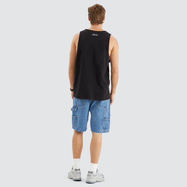 Asheville Relaxed Singlet Jet Black