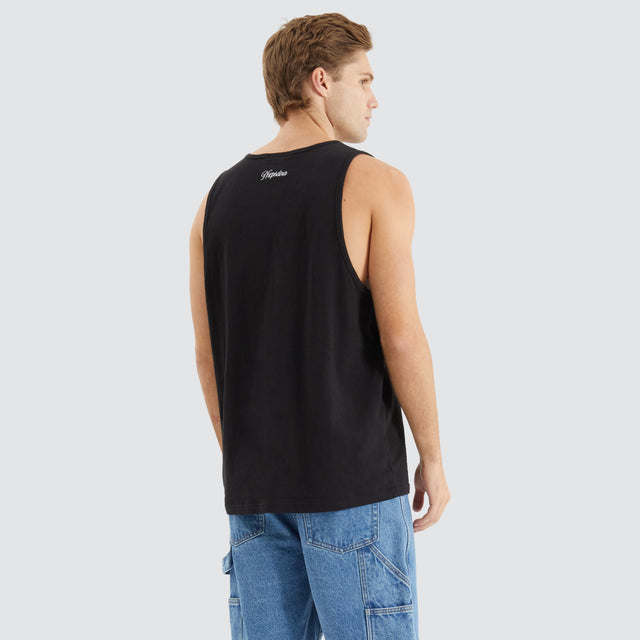 Asheville Relaxed Singlet Jet Black