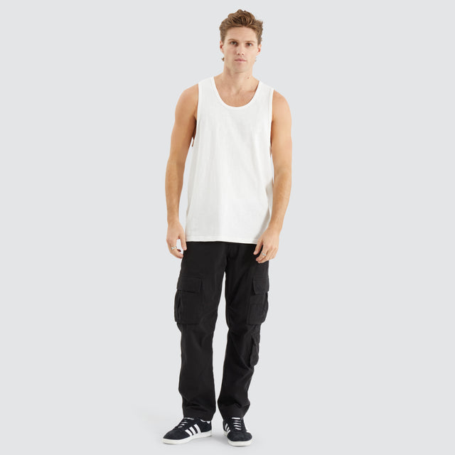 Asheville Relaxed Singlet Natural White