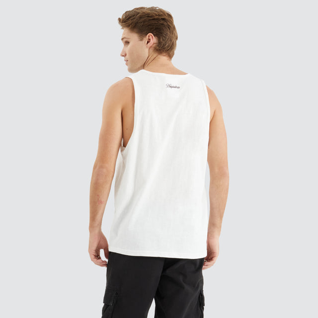 Asheville Relaxed Singlet Natural White