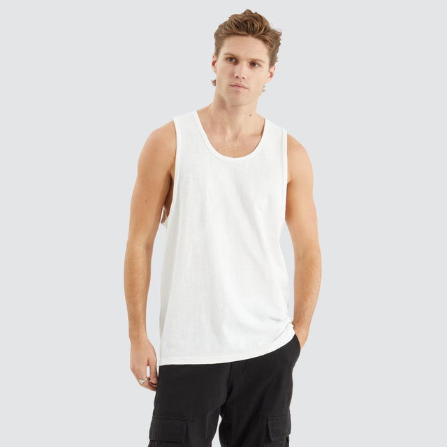 Asheville Relaxed Singlet Natural White