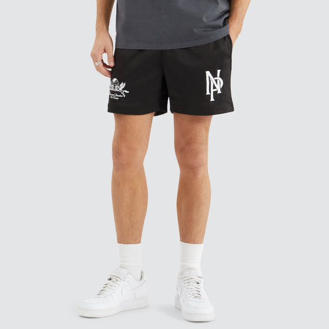 Trigger Mesh Shorts Jet Black