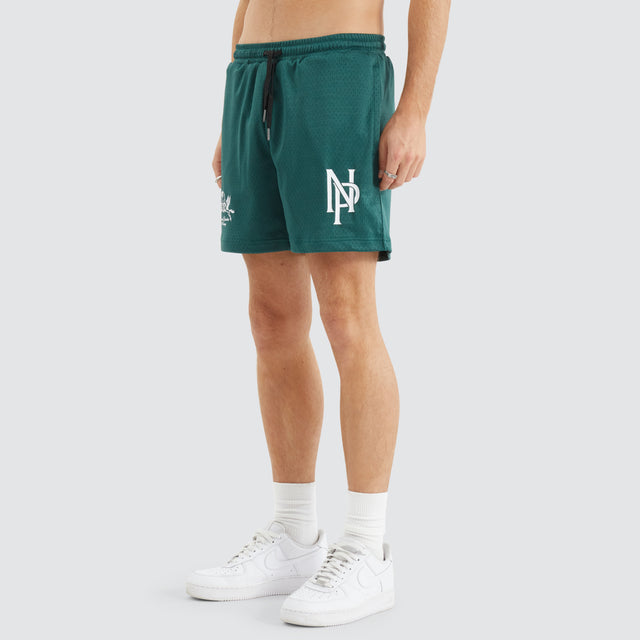 Trigger Mesh Shorts Sea Moss