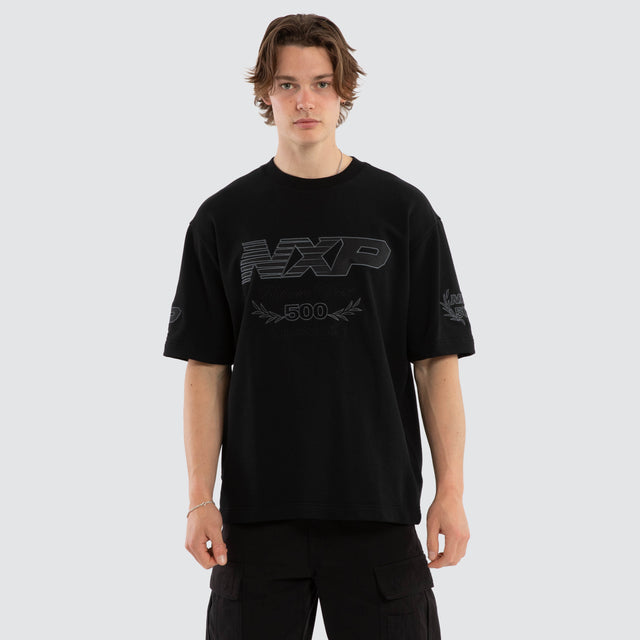 Bounty Loopback Oversized Tee Jet Black