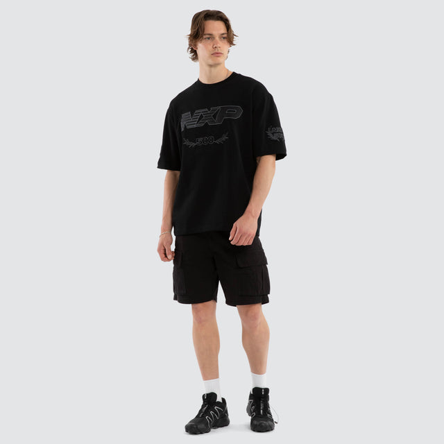 Bounty Loopback Oversized Tee Jet Black