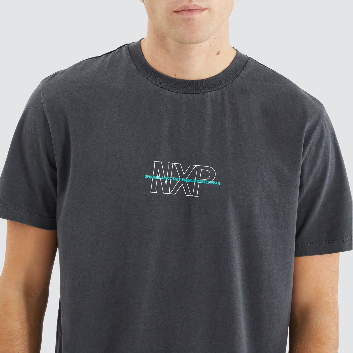 Pavement Dual Curved Tee in Pigment Grey | NXP
