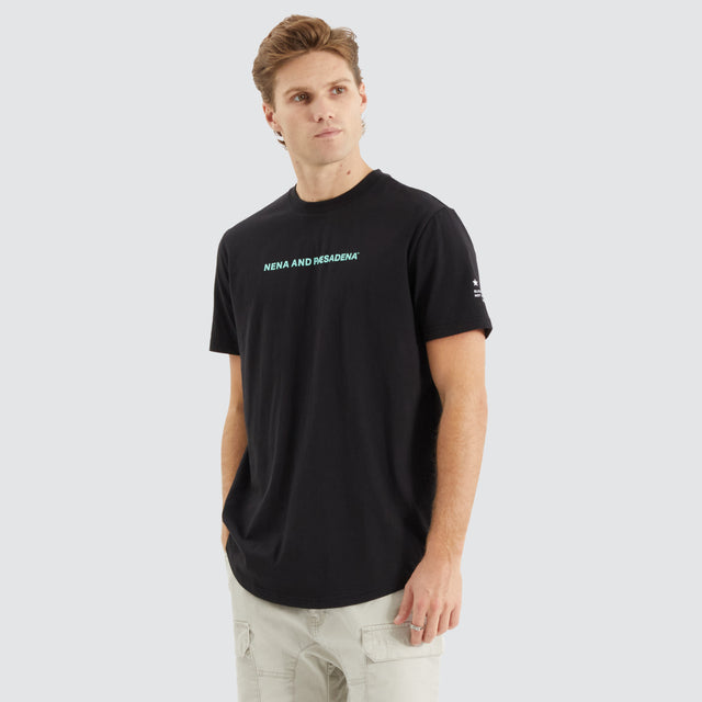 Extension Dual Curved Tee Black/Green