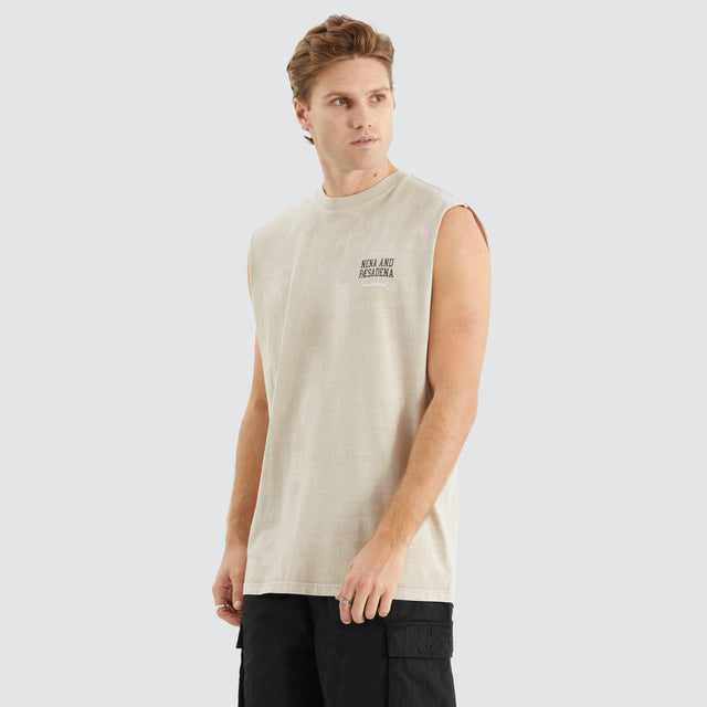 Overtaking Relaxed Muscle Tee Pigment Silver Grey