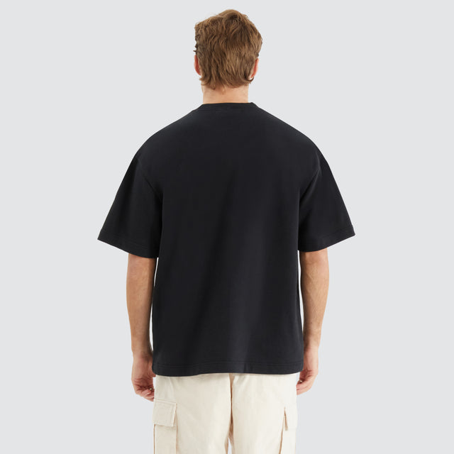 Captain Loopback Street Tee Anthracite Black