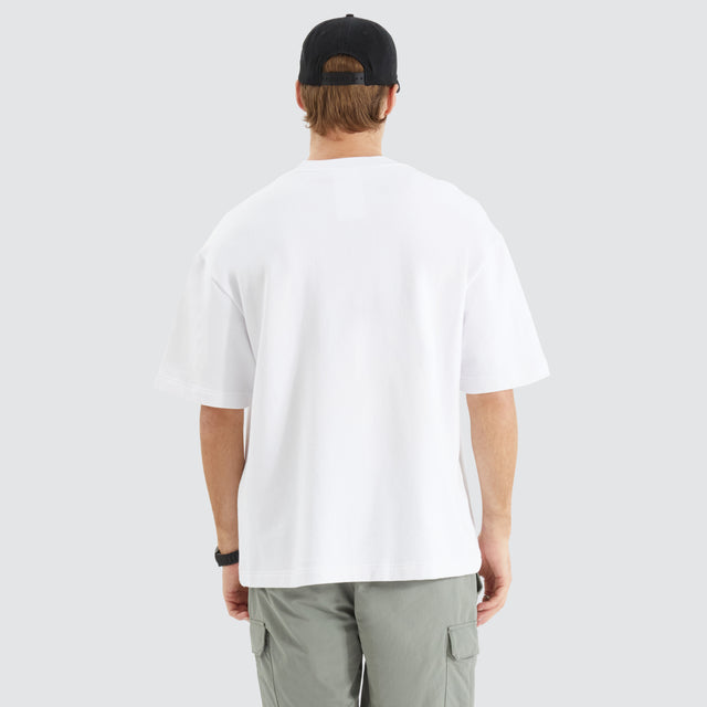 Captain Loopback Street Tee Optical White