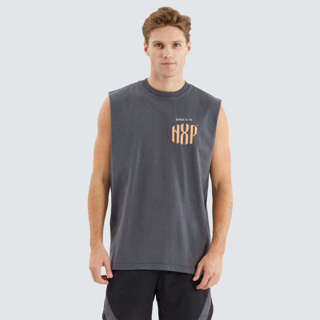 Anode Relaxed Muscle Tee Pigment Asphalt