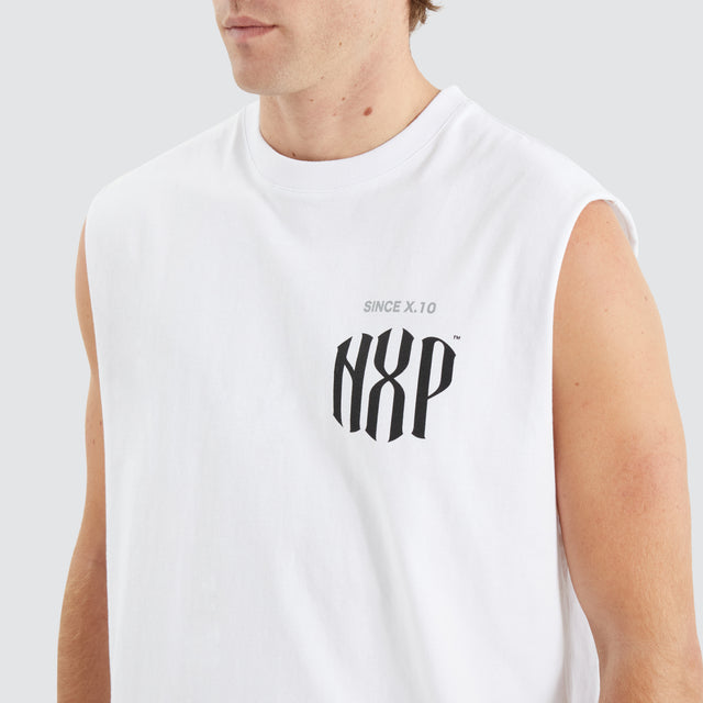 Anode Relaxed Muscle Tee Optical White