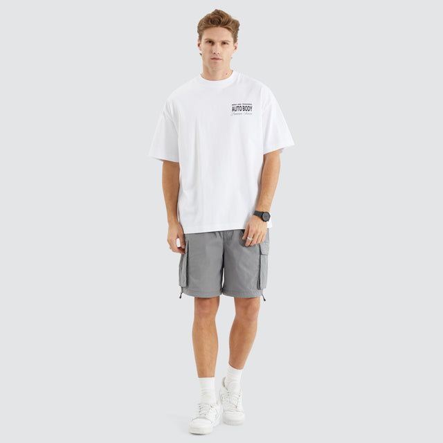 Steed Street Tee Optical White