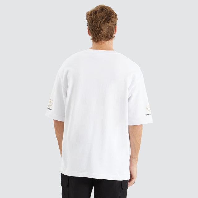 Fatal Loopback Oversized Tee Optical White