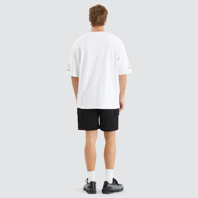 Fatal Loopback Oversized Tee Optical White