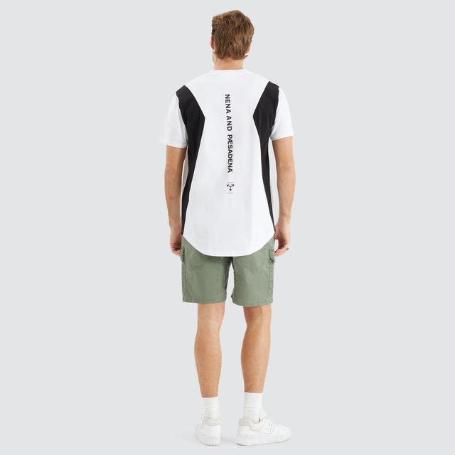 Module Dual Curved Tee White/Black