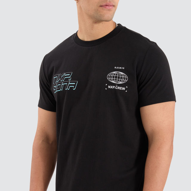 Grande Dual Curved Tee Jet Black