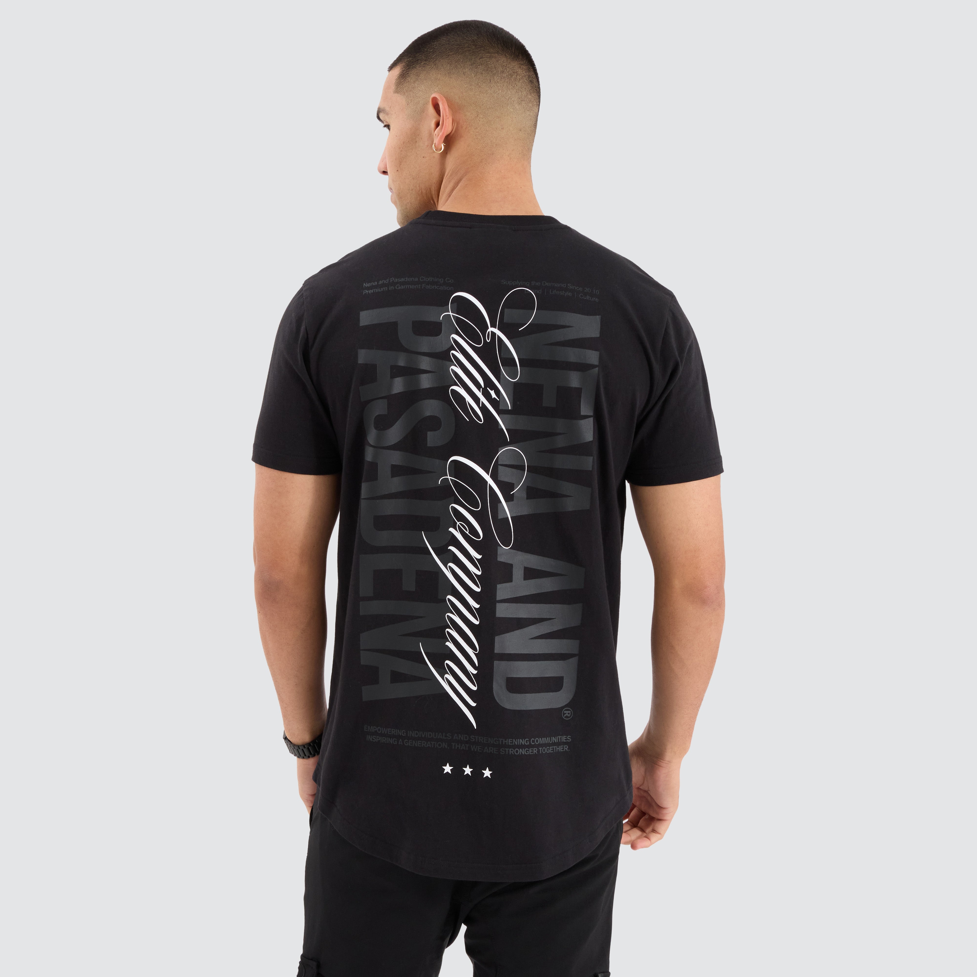 Spur Dual Curved Tee in Jet Black | NXP