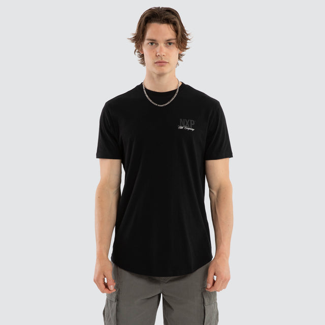 Spur Dual Curved Tee Jet Black