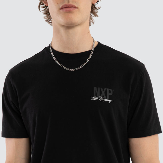 Spur Dual Curved Tee Jet Black