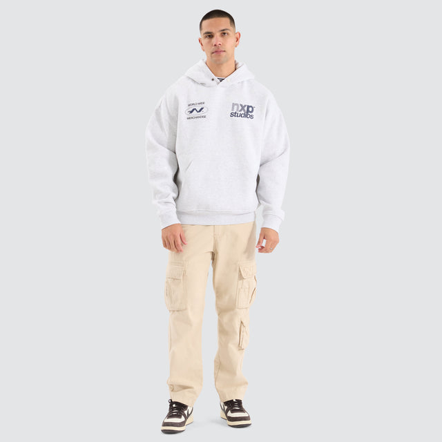 Selection Box Fit Hoodie Snow Marle