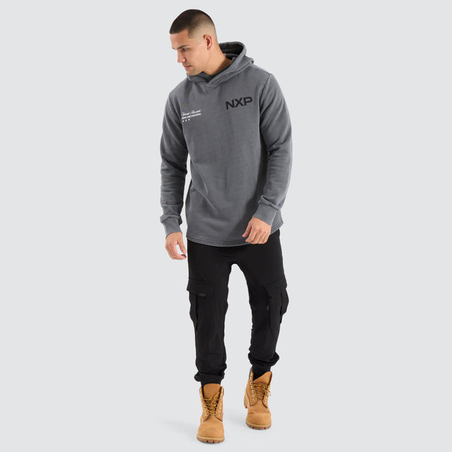 Duster Dual Curved Hoodie Pigment Charcoal