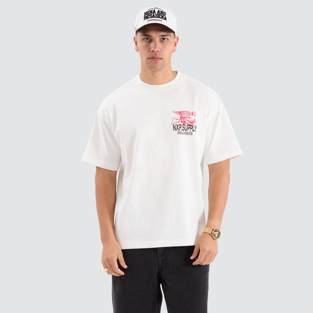 Service Raptor Tee Natural white