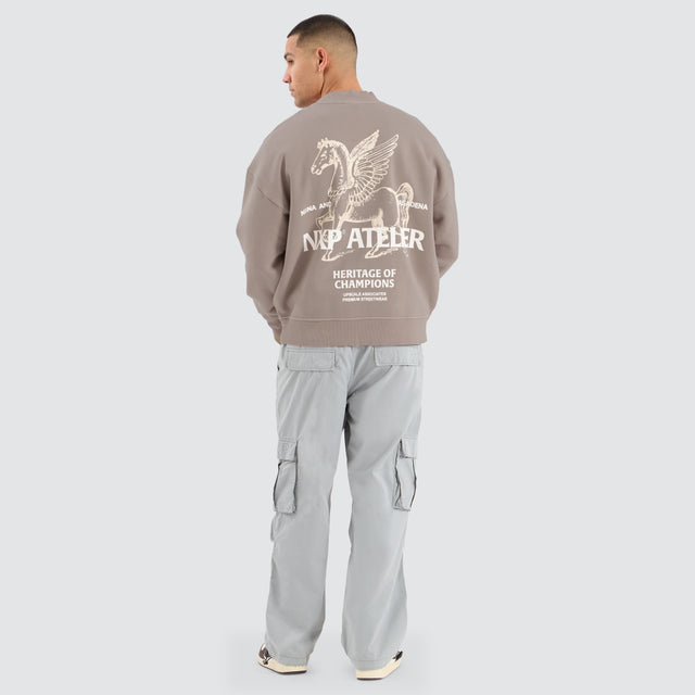 Heritage Box Fit Sweater Pigment Etherea