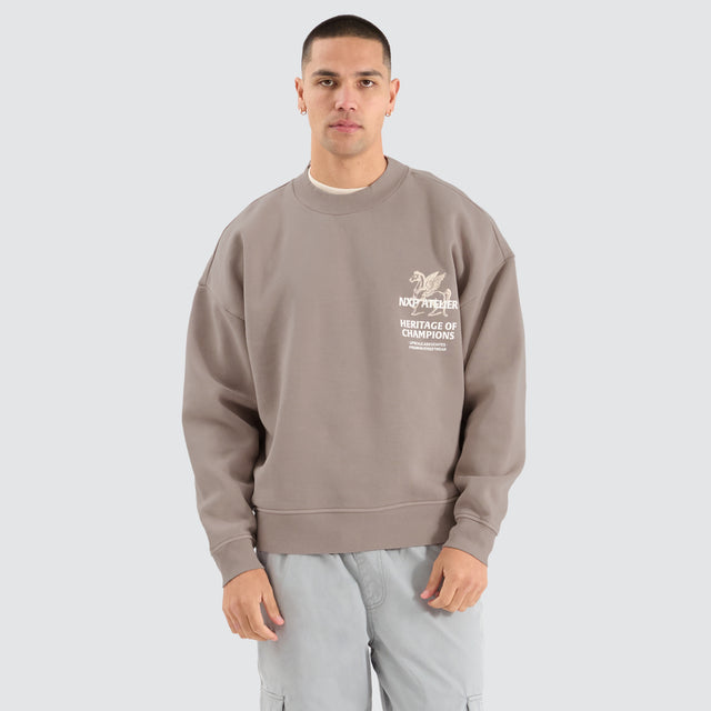 Heritage Box Fit Sweater Pigment Etherea